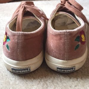 superga dusty rose velvet